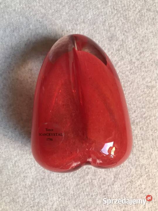 Szklana papryka Scancrystal Estonia vintage Warszawa