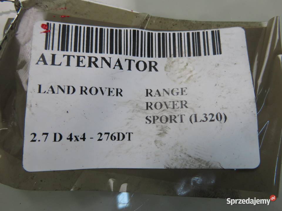 ALTERNATOR RANGE ROVER SPORT L320 27 TDV6 małopolskie