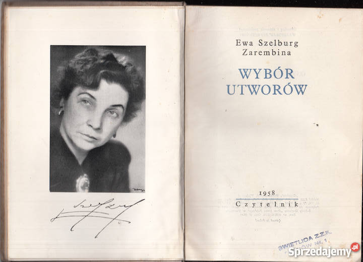 03085 WYBÓR UTWORÓW EWA SZELBURG ZAREMBINA małopolskie Czyrna