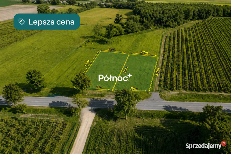 2 działki z WZ 1205 m Janów Podlaski asfalt
