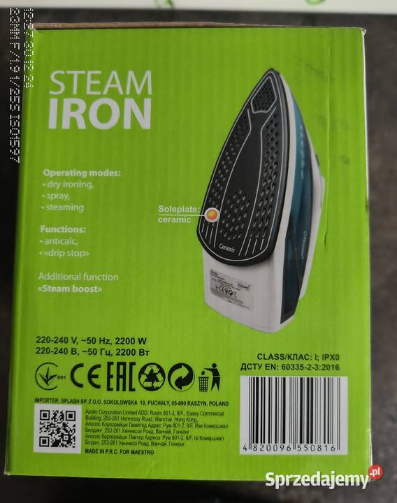 Nowe Żelazko MAESTRO MR304C Ceramiczne 2200W Warszawa