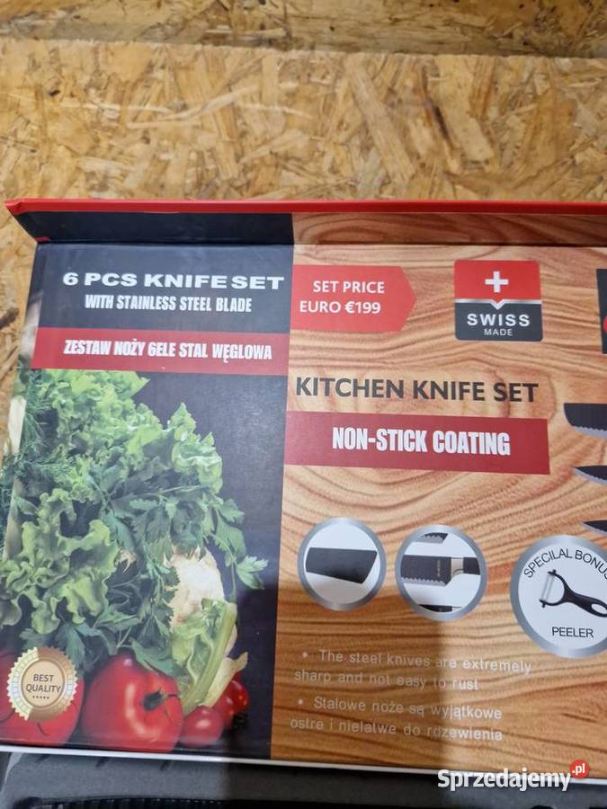 NOŻE KUCHENNE KARBOWANE OSTRE NOŻYCZKI wielkopolskie Głogowa