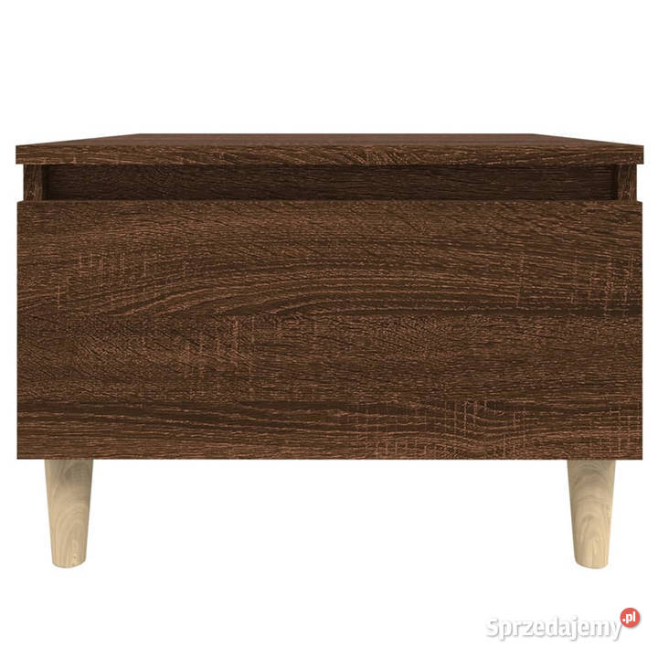 Stolik boczny brązowy dąb 50x46x35 materiał