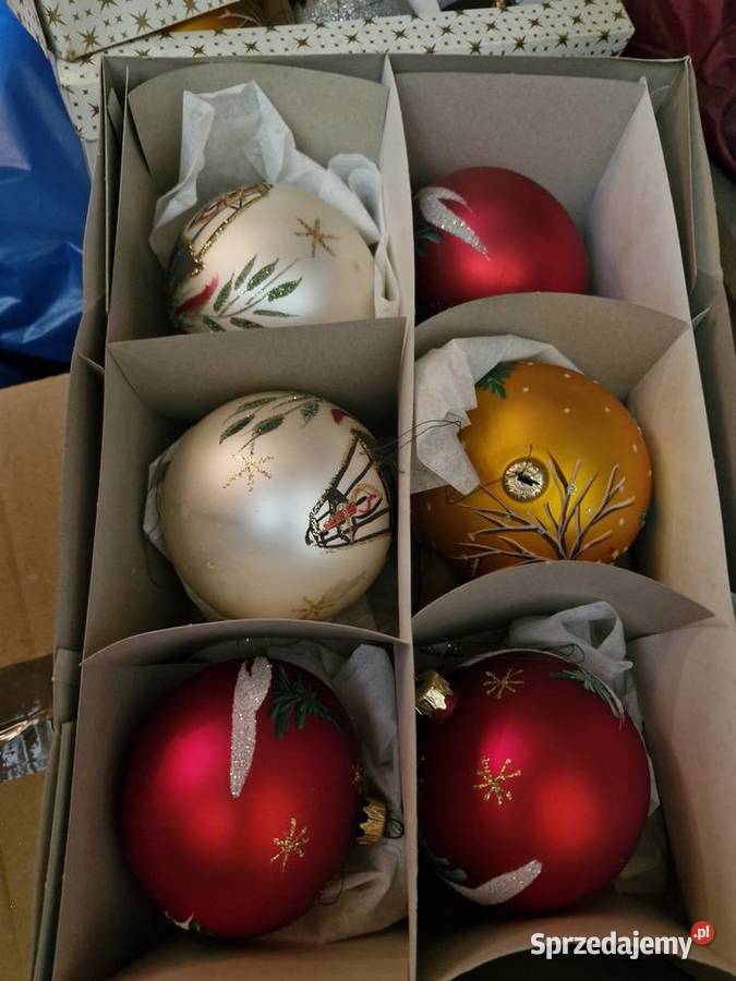 Bombki vintage z okresu prl recznie malowane Antyki, Sztuka, Kolekcje Ruda Śląska