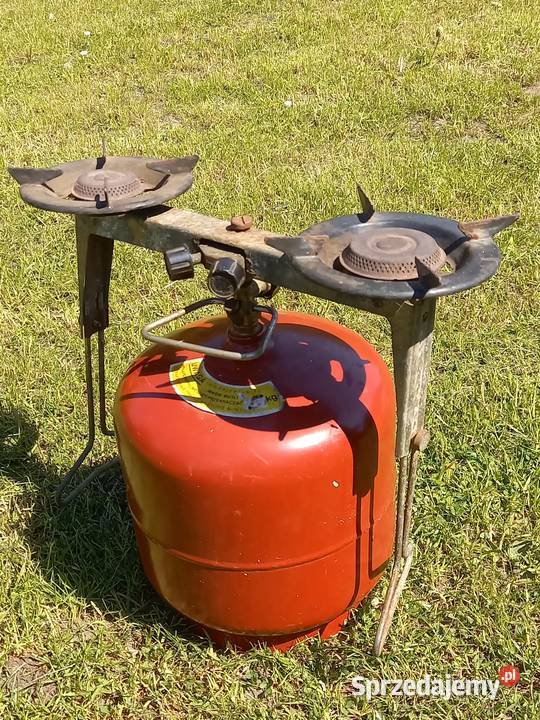 Butla gazowa 3 pełna i 2palnikowa kuchenka