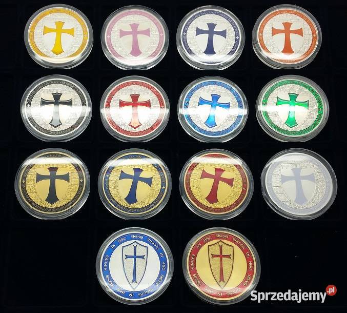KRZYŻ ZAKON Templariuszy Moneta Medal Numizmat Sosnowiec