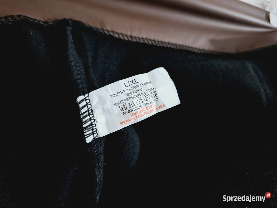LXL Spodnie leginsowe eko skórka braz Rozmiar 40(L) Spodnie Braniewo