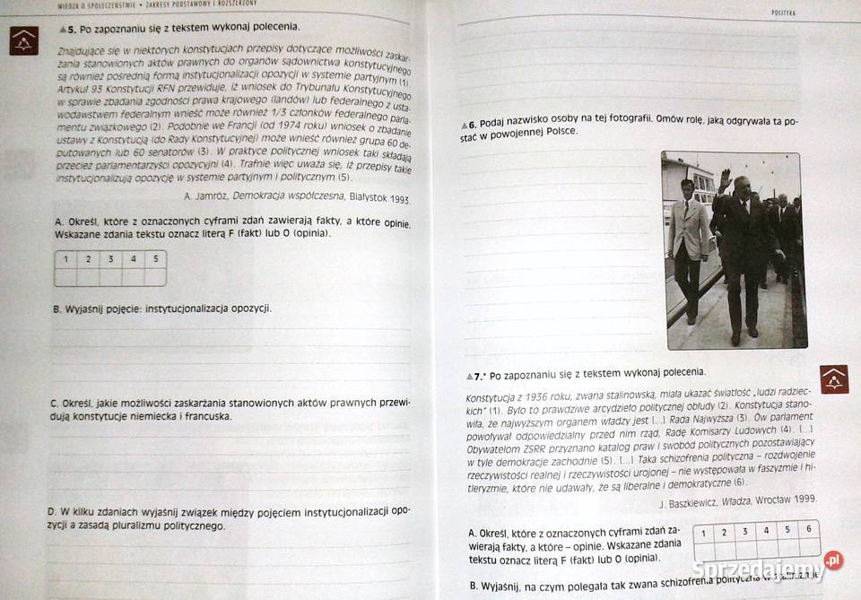 Wiedza o społeczeństwie 1 Zeszyt ćwiczeń lubelskie Chełm