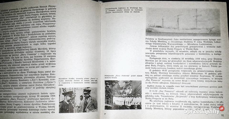 Biała fregata Kronika Daru Pomorza 19291972 twarda Pozostałe Chełm