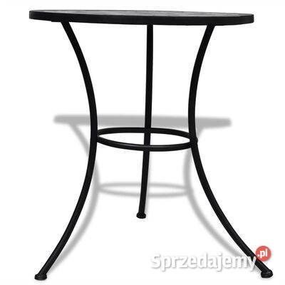 vidaXL Stolik bistro czarnobiały 60 Stoliki kawowe i ławy Warszawa