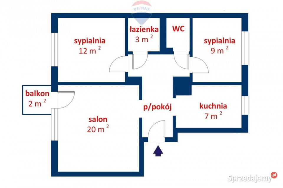 63m2 z balkonem Osiedle Wschód Żyrardów
