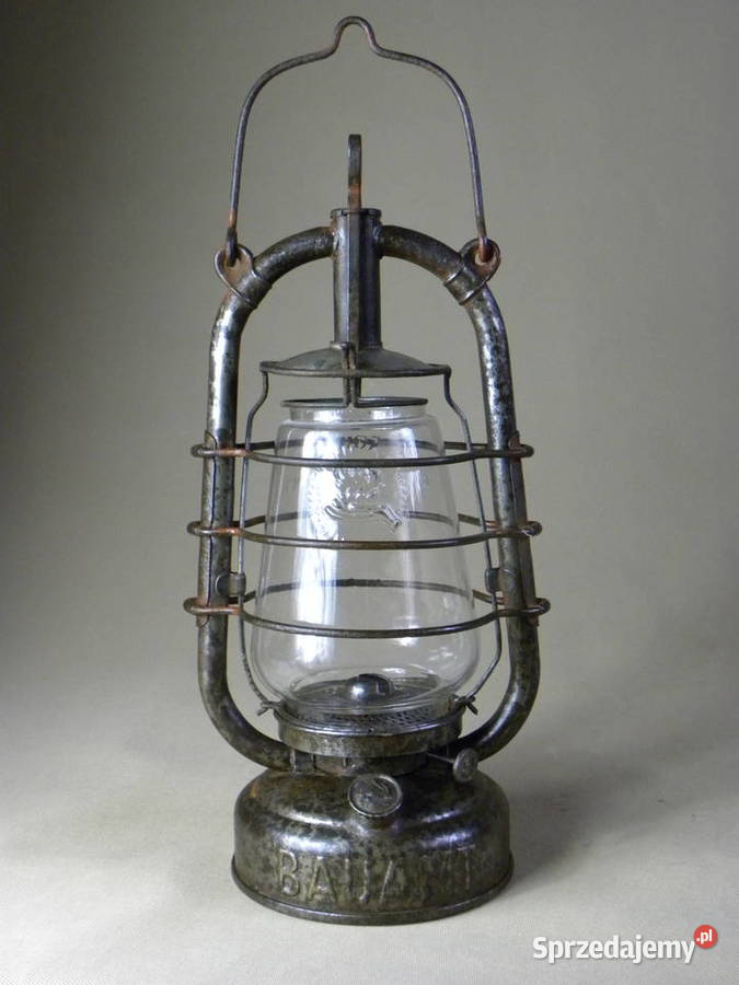 Stara niemiecka lampa naftowa Feuerhand 201 z