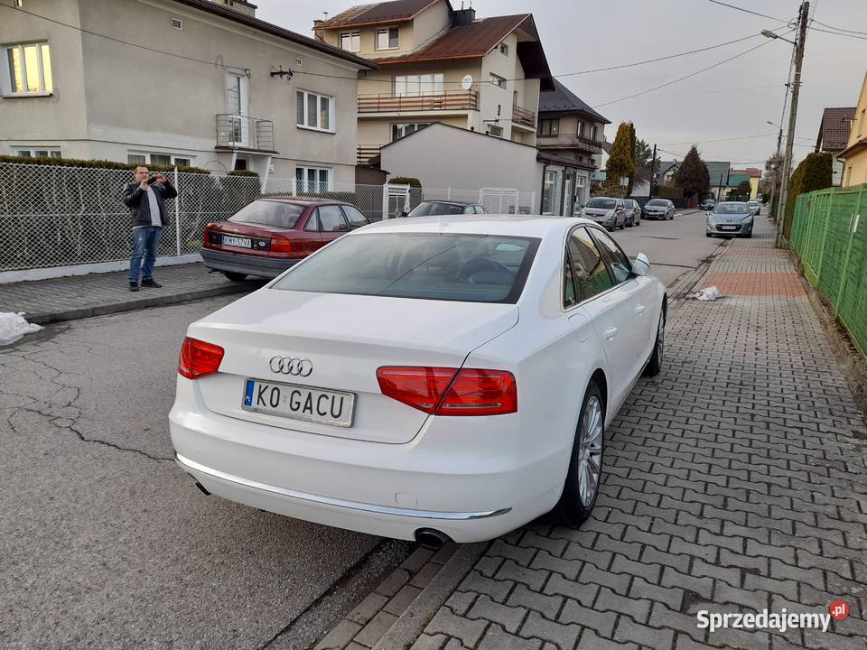 Audi A8 42 TDI D4 biala chip 400 bogata masaże 475752km Rabka-Zdrój