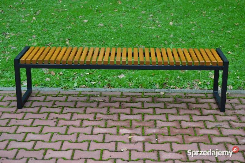 Ławka bez oparcia parkowa miejska ogrodowa KAJA Zalesie