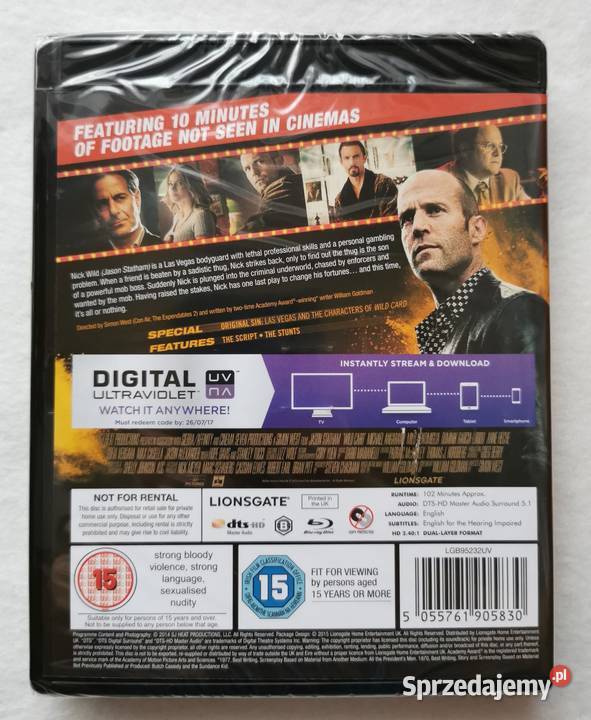 Wild Card Joker Bluray En 2015 Jason Statham Wytrzyszczki