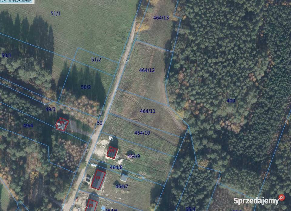 Piękna otoczona lasem działka 22a w Siodle Sprzedaż