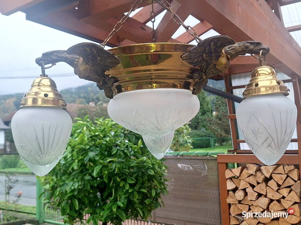dwie lampy cztero punktowe i dwa kinkiety Lampy wiszące Myślenice sprzedam