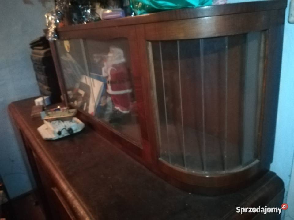 Nadstawka bufetu z PRL stan kompletny oszklony Grudziądz