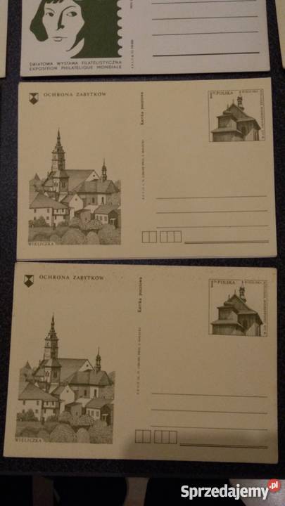 karty pocztowe PRL lata siedemdziesiąte Pocztówki i karty telefoniczne Sieradz