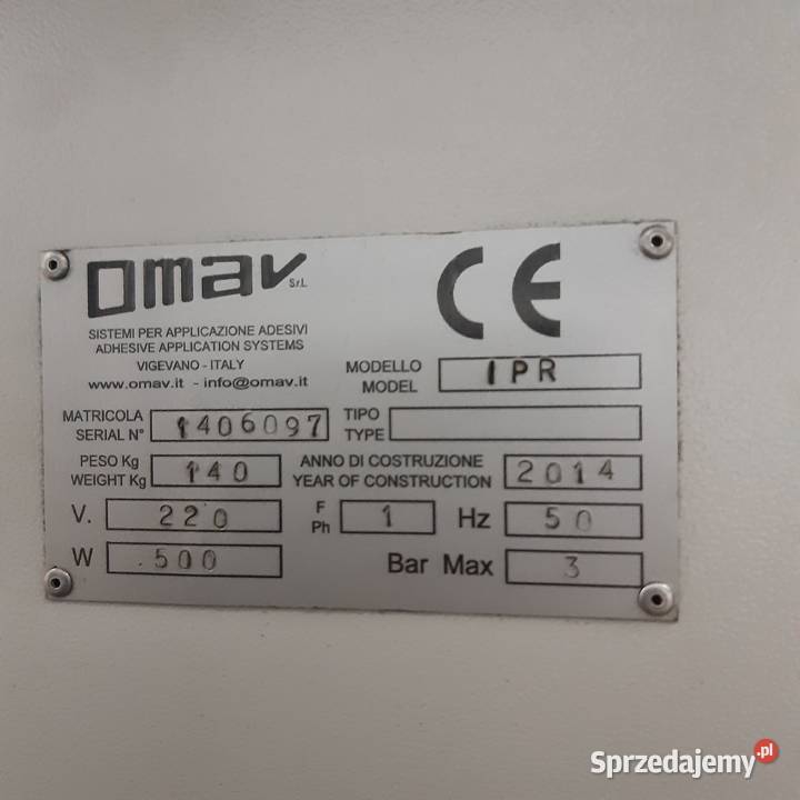 Smarowarka obuwnicza Omav Maszyna obuwnicza Jędrzejów