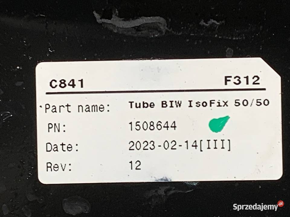 MOCOWANIE ISOFIX FIAT 500 1508644 10 69 FOTELIK