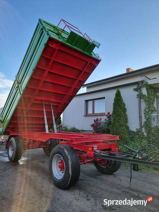Przyczepa wywrotka 3 strony nieuszkodzony Grodzisk Wielkopolski