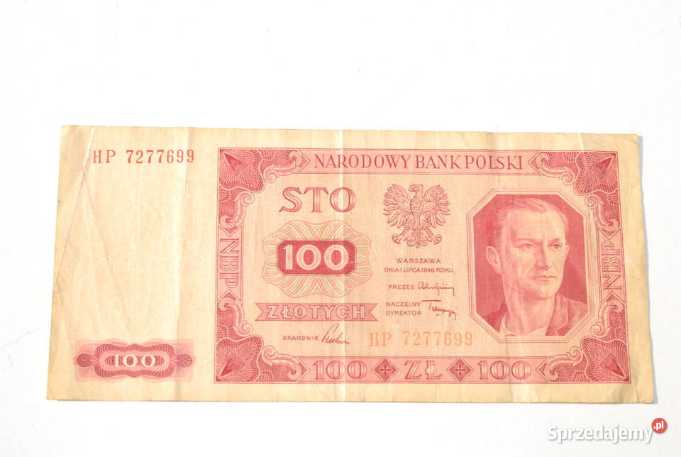 Stary banknot 100 złotych Polska 1948 antyk Cieszyn sprzedam