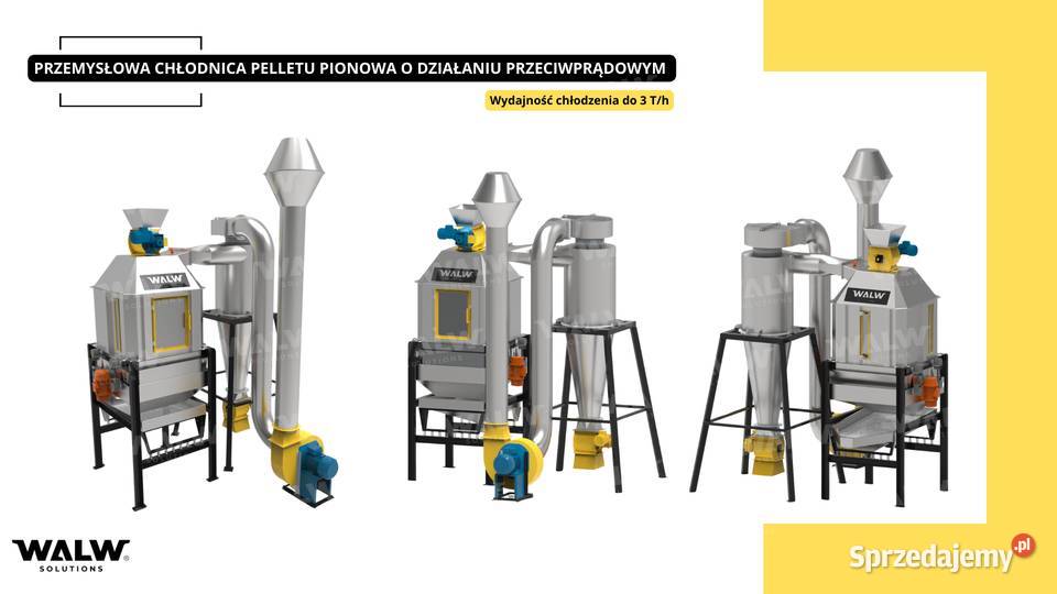 Przemysłowa chłodnica pelletu pionowa o