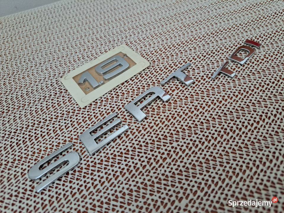 Logo emblemat napis Seat 19 TDi 1km Radom