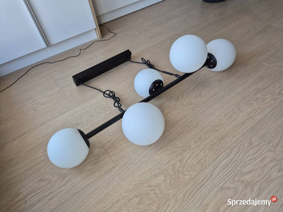Lampa wisząca Maddie czarna 5 x E14 Lamkur