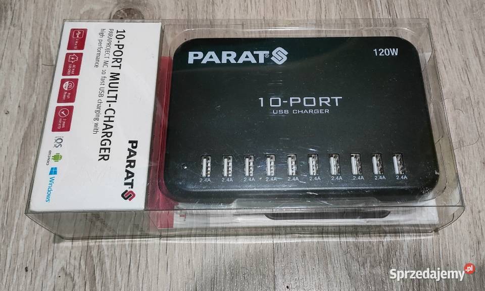 Multiładowarka Parat MC10 120 w 10 x USB A Środa Wielkopolska