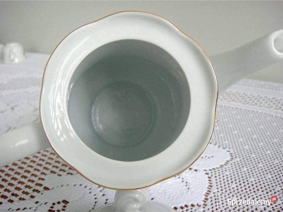 serwis herbaciany kawowy porcelanowy dzbanek Kielce