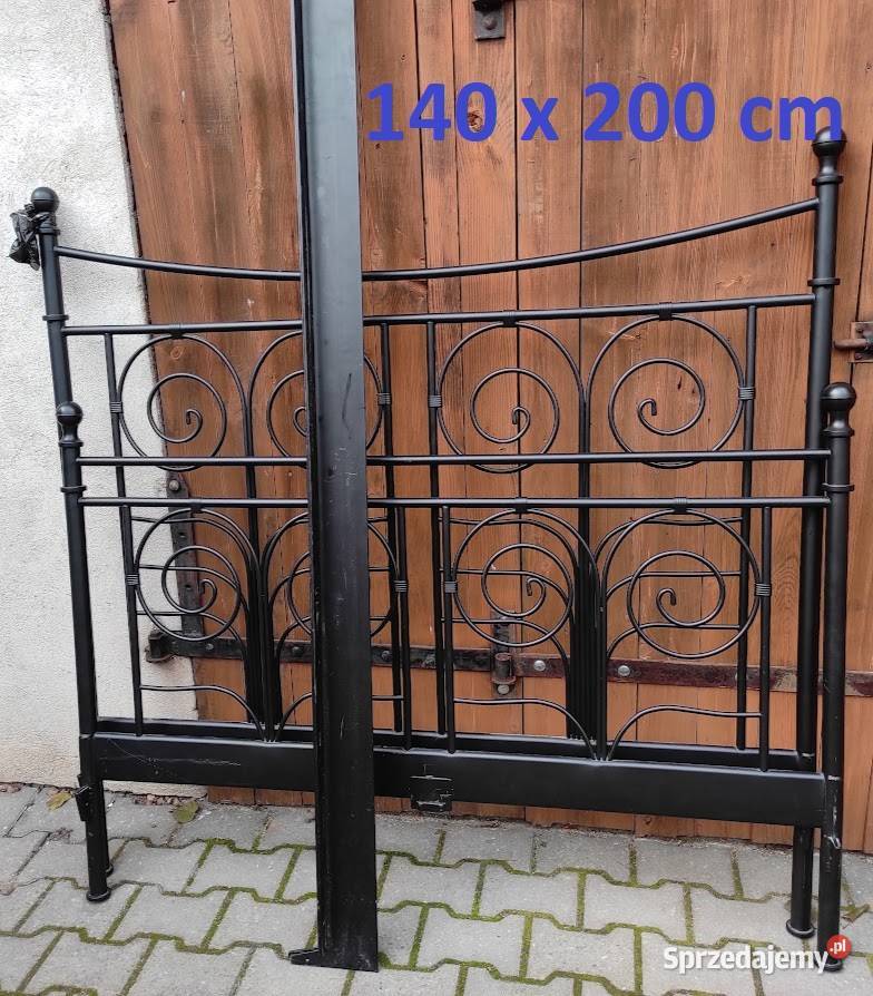 Solidne metalowe łóżko stelaż materac z Niemiec Sypniewo