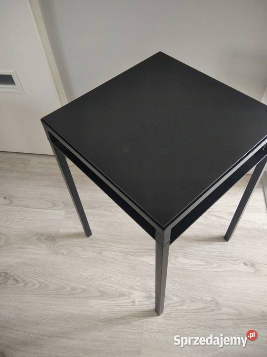 Stolik czarny metalowy Ikea 40 x 60 sprzedam