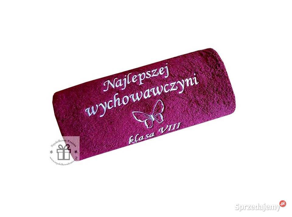 Prezent Wychowawczyni zakończenie roku ręcznik z Akcesoria łazienkowe Toruń