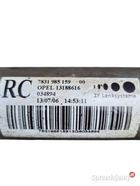 PRZEKŁADNIA KIEROWNICZA MAGLOWNICA OPEL ASTRA 3 Rok produkcji 2006 Przekładnie kierownicze Działoszyce