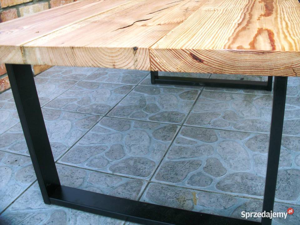 Stary stolik ława stół retro loft stare drewno Ełk