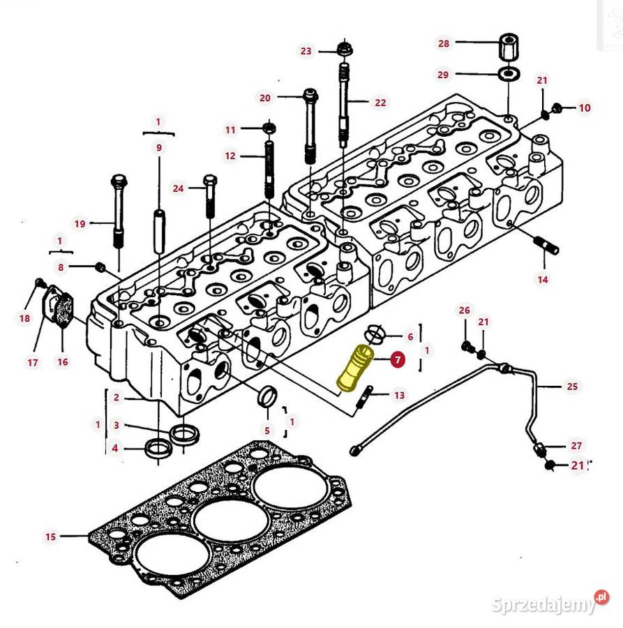 Tuleja wtryskiwacza Massey Ferguson Valtra Silnik i osprzęt Białystok