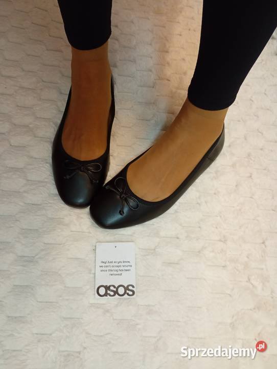 41 ASOS Design CZARNE baleriny z Londynu na Asos Kraków