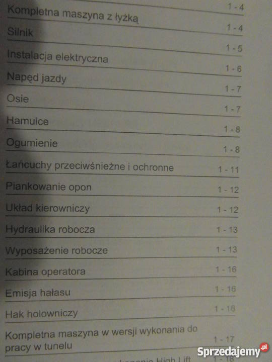 INSTRUKCJA OBSŁUGI DTR ŁADOWARKA LIEBHERR L542 i Szczecin