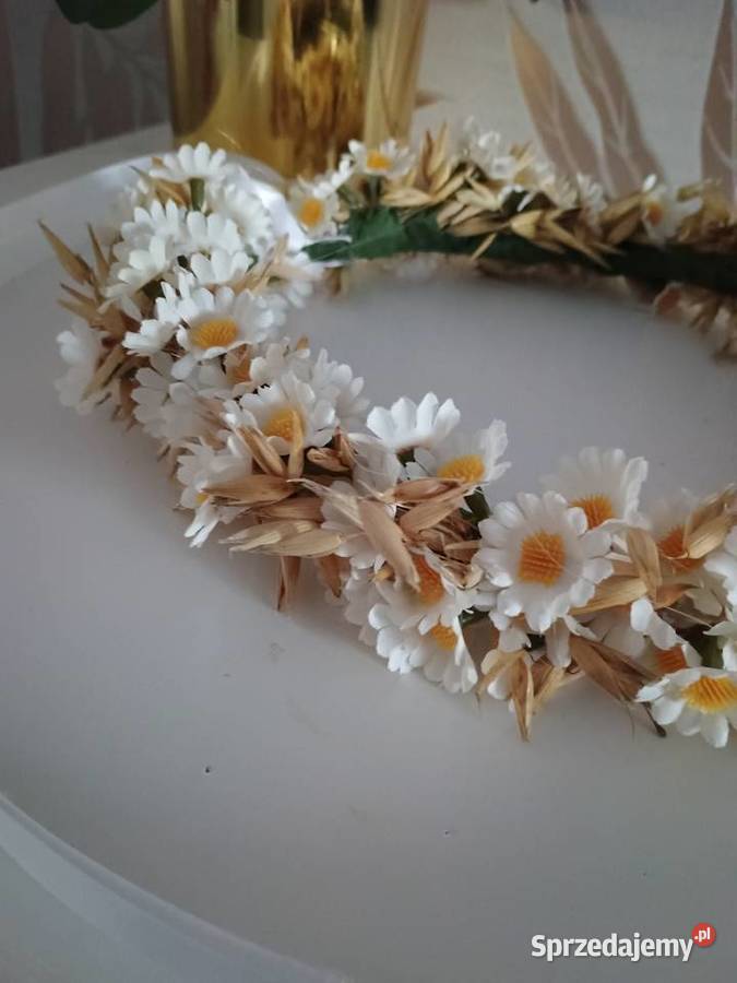 Wianek komunijne stokrotki Pozostałe wielkopolskie Poznań