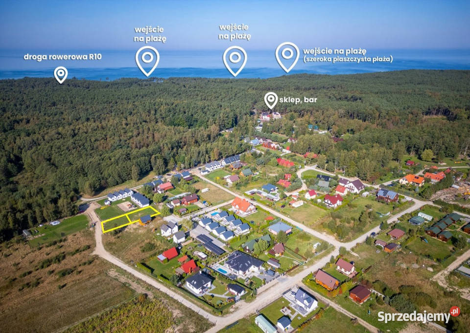 Grunt 290m2 Jarosławiec zachodniopomorskie