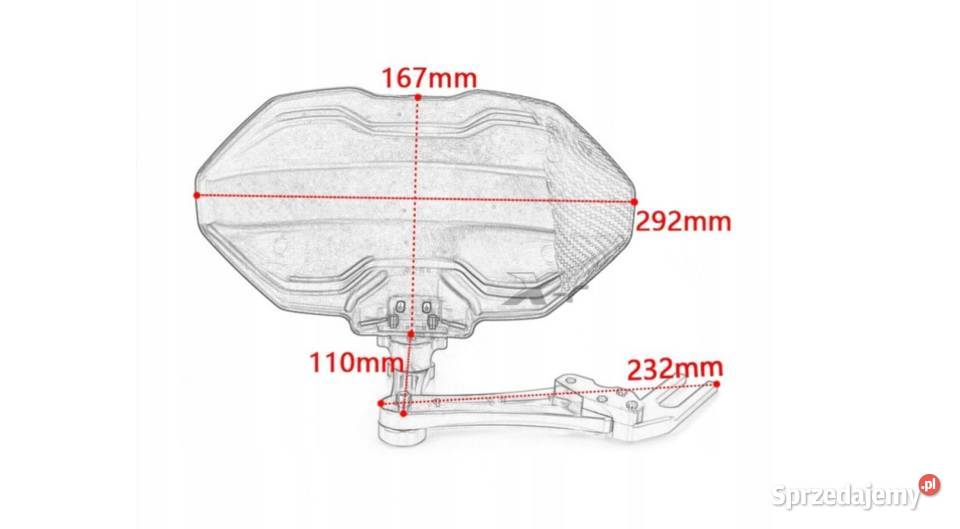Błotnik motocyklowy tył tylny uniwersalny Sosnowiec