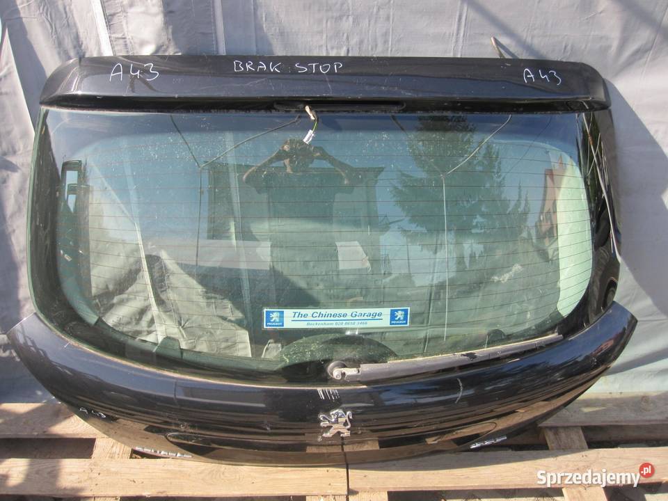 PEUGEOT 207 10r klapa tył
