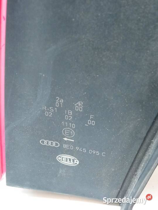 LAMPA TYŁ LEWA EUROPA SEDAN 8E0945095C Audi A4 Części samochodowe