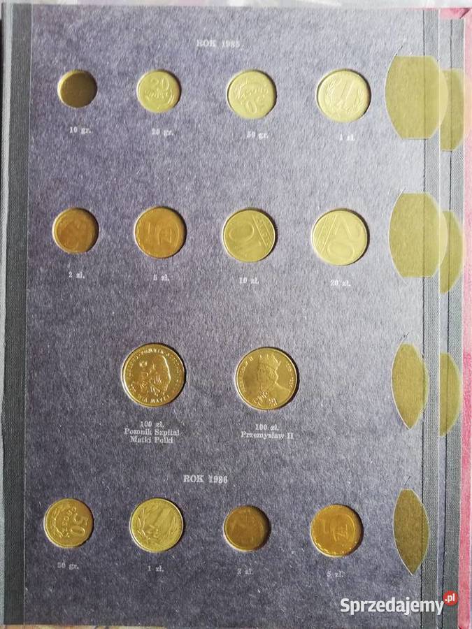 Klaser album na monety z monetami 101 19731986