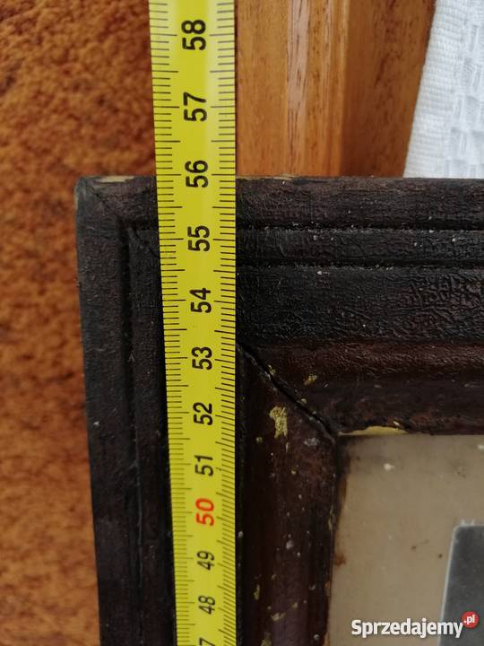 Stary obraz religijny J Ch Piękny antyk Pleszew