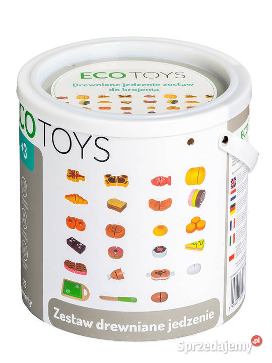 Drewniane jedzenie do krojenia 23 sztuki ECOTOYS Smogorzów