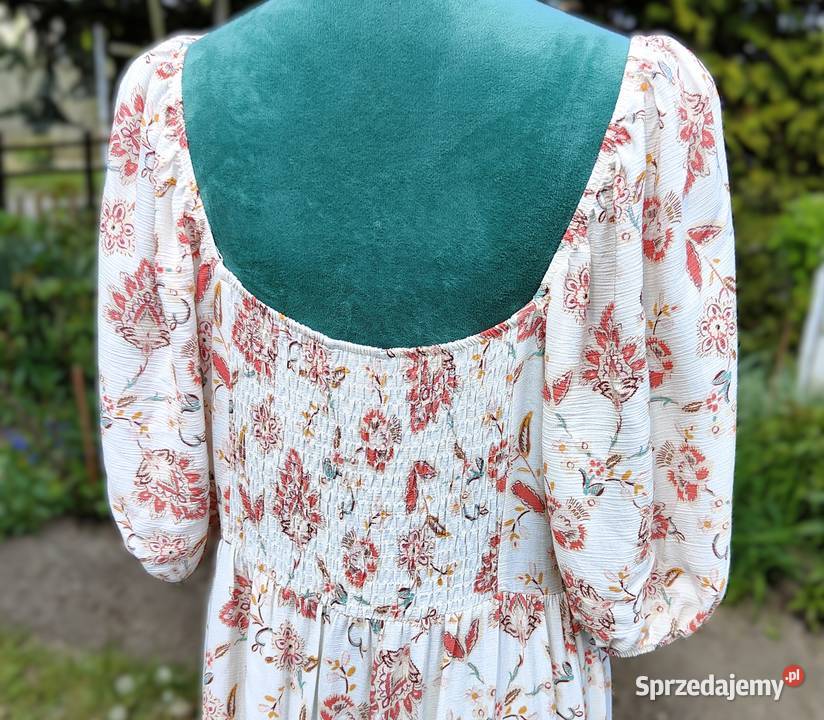 Długa sukienka maxi FF 48 4XL boho bohemian Szczecin