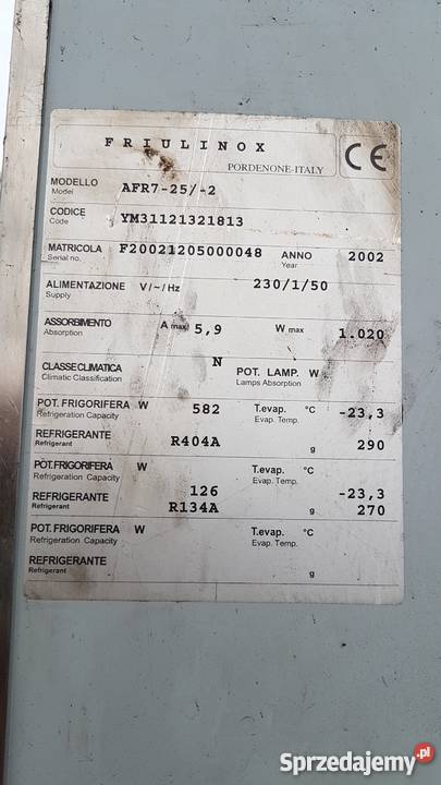 Szafa mrozniczochłodnicza Krotoszyn